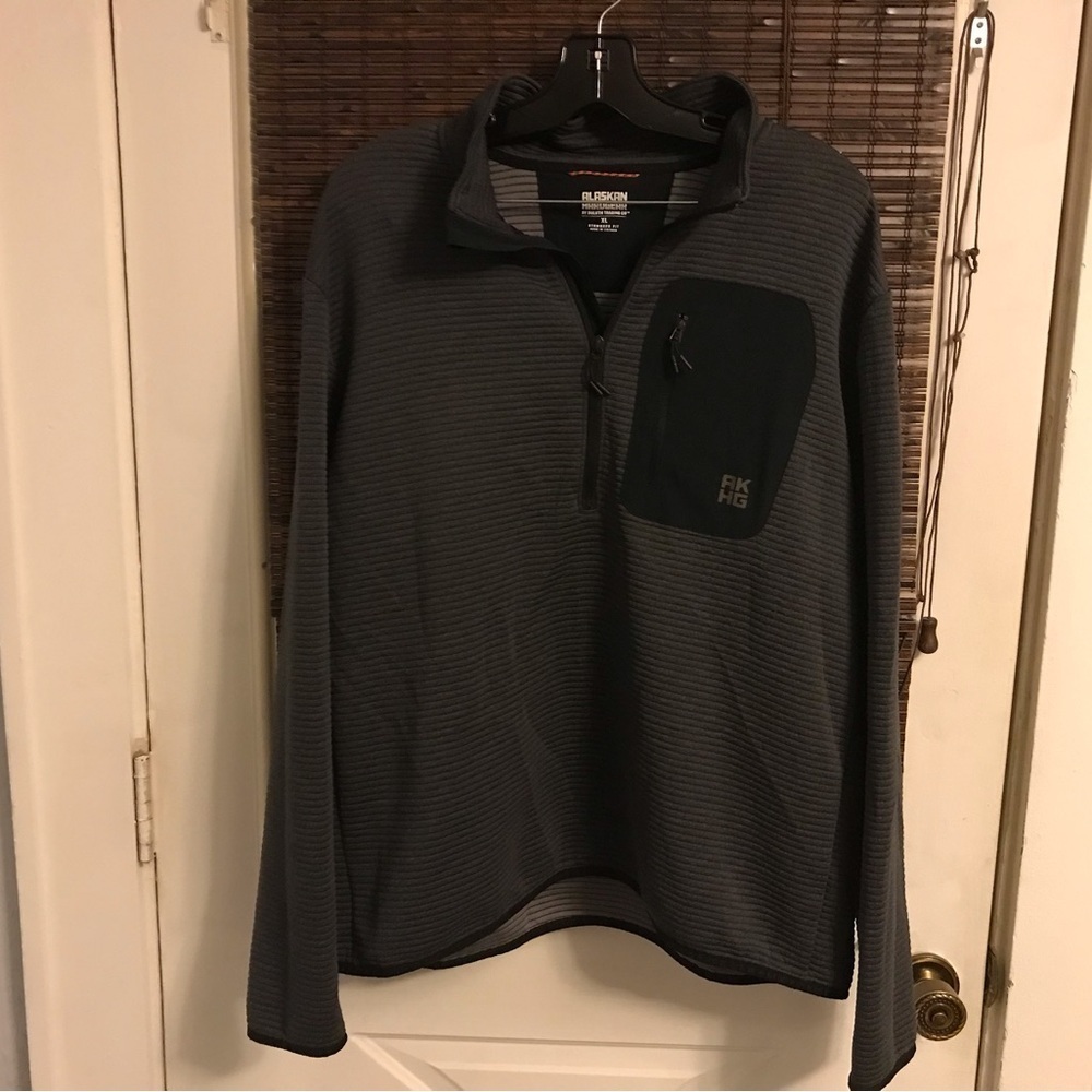 Alaskan Hardgear AKHG Men Medium Blackburn Pullover Quarter Zip Fleece Ribbed